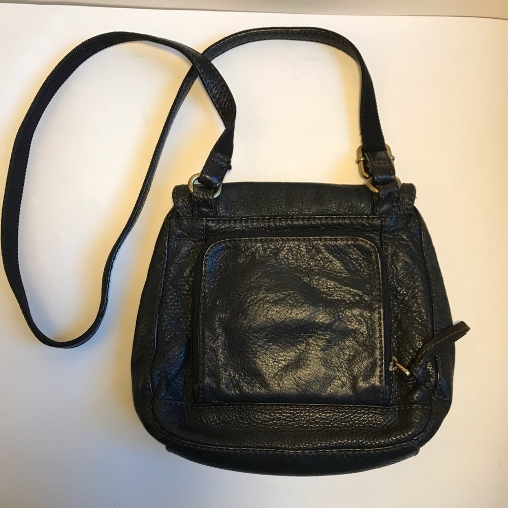 Vintage Fossil Crossbody Bag Black Leather - Picture 5 of 11